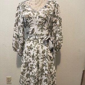 Roiii Linen Belted Dress
